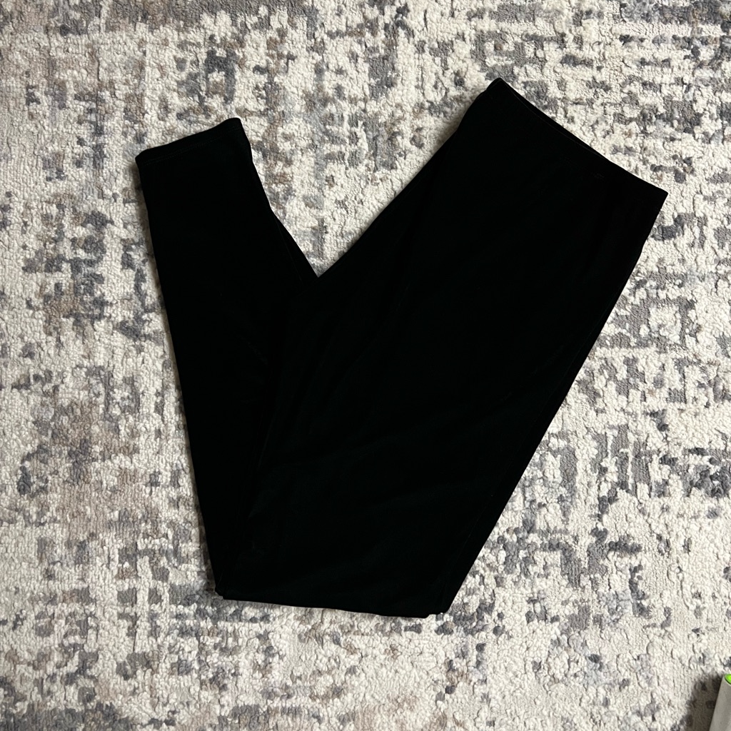 Eileen Fisher Velvety Black Leggings